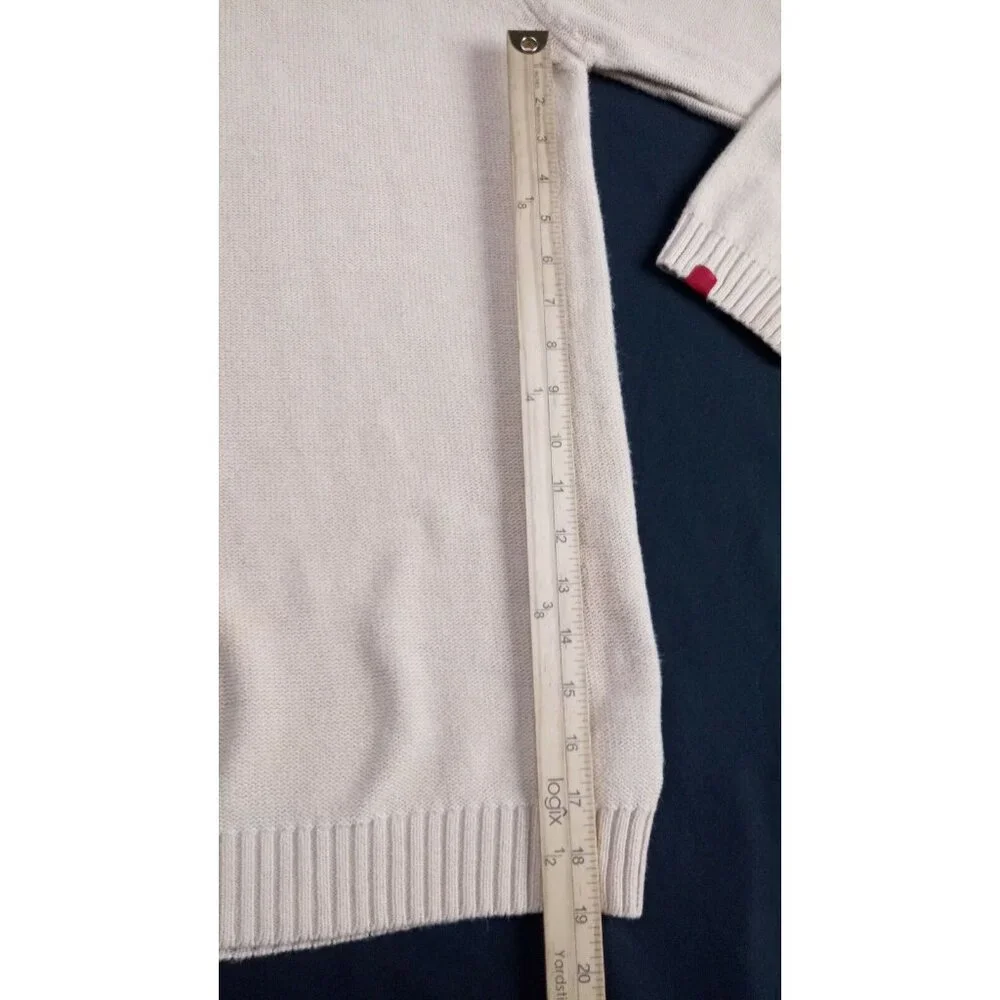 INDIGO RED Lux Industrial Linen Knit Sweater Shirt MEN XL Embroidered logo - Picture 8 of 12